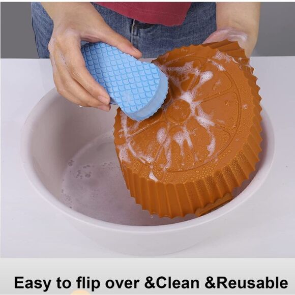 Silicone Round Air Fryer Liners. NIB - Picture 3 of 5